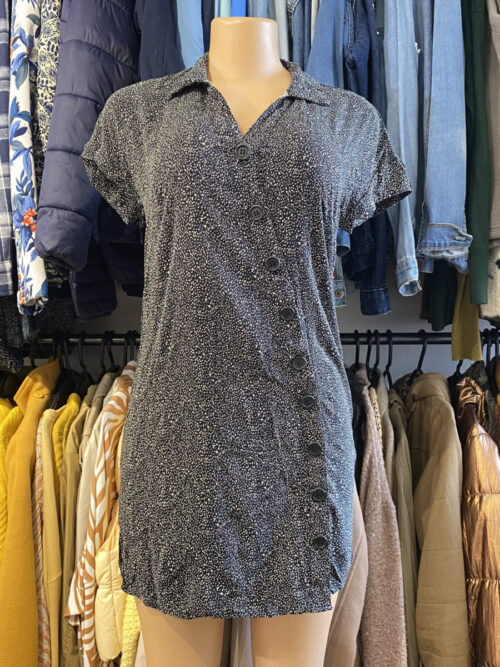 Vestido Allie negro con lunares