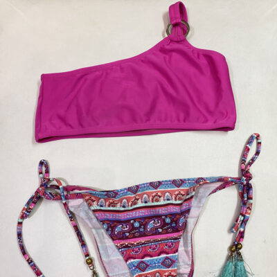 Bikini fucsia con estampa