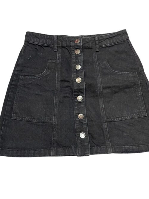Pollera abotonada Indian negra