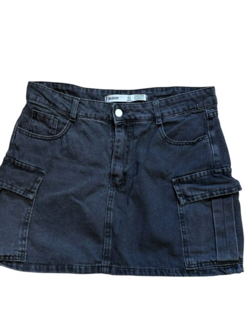 Pollera de jean cargo Wildvery