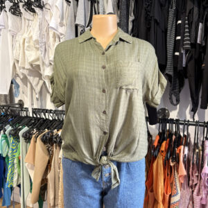 Camisa Indian nudo verde