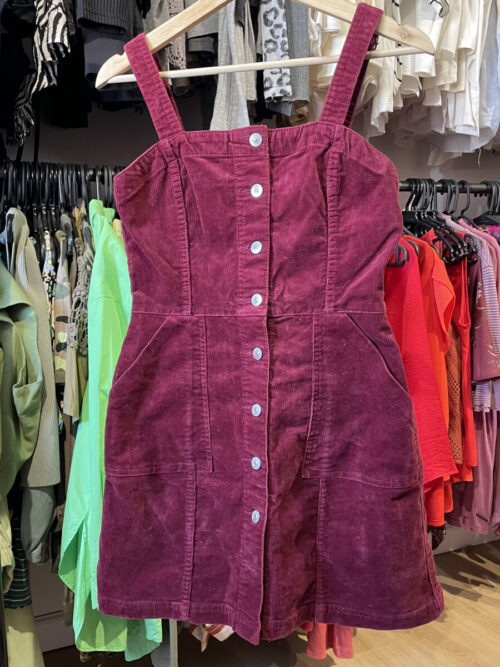 Vestido HyM bordo oscuro