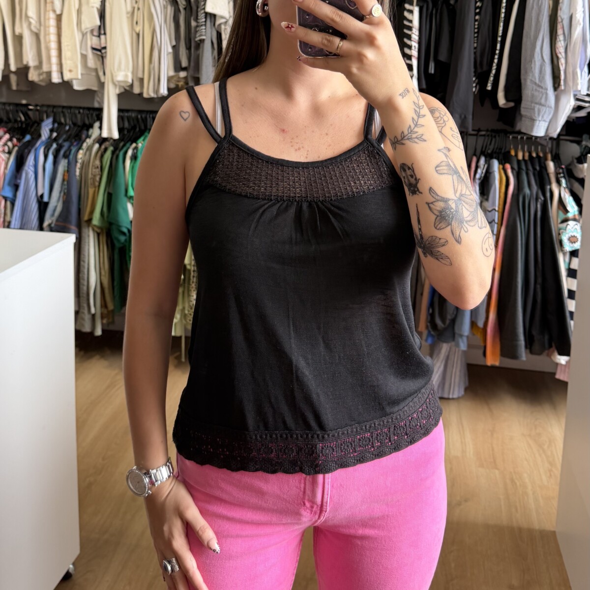 Blusa Daniel Cassin negra