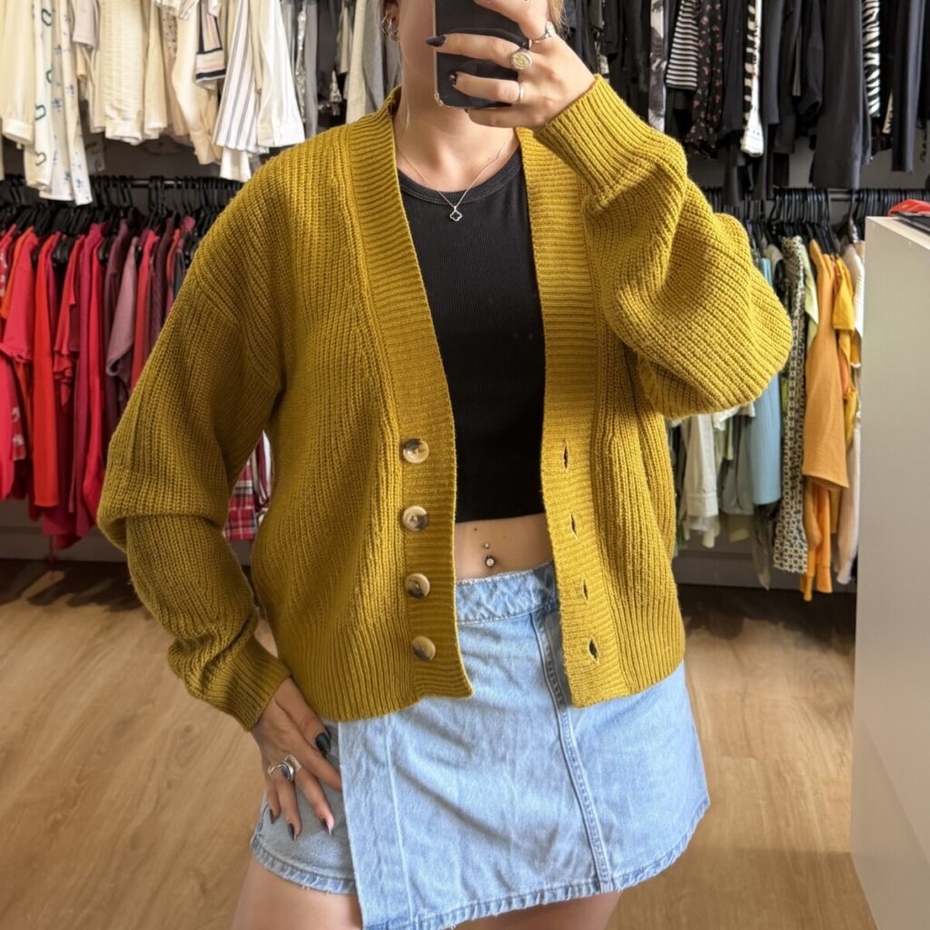 Saco cardigan Guapa mostaza